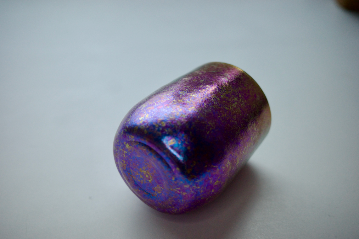 Anodizing Titanium Goose Egg Mug - Purple