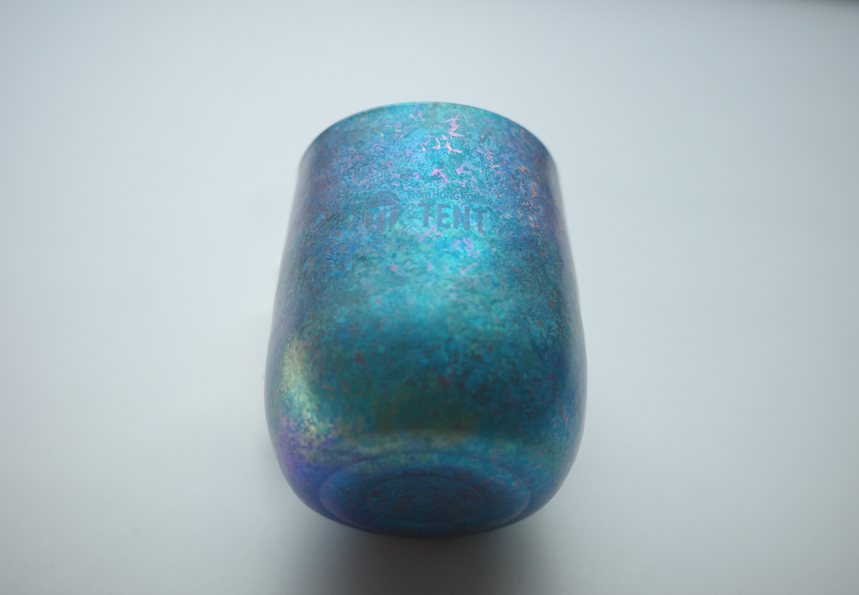 Anodizing Titanium Goose Egg Mug - BLUE GREEN