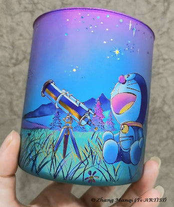 DORAEMON Anodized Titanium Double Wall Mug 450 (MG-053R/TW123)