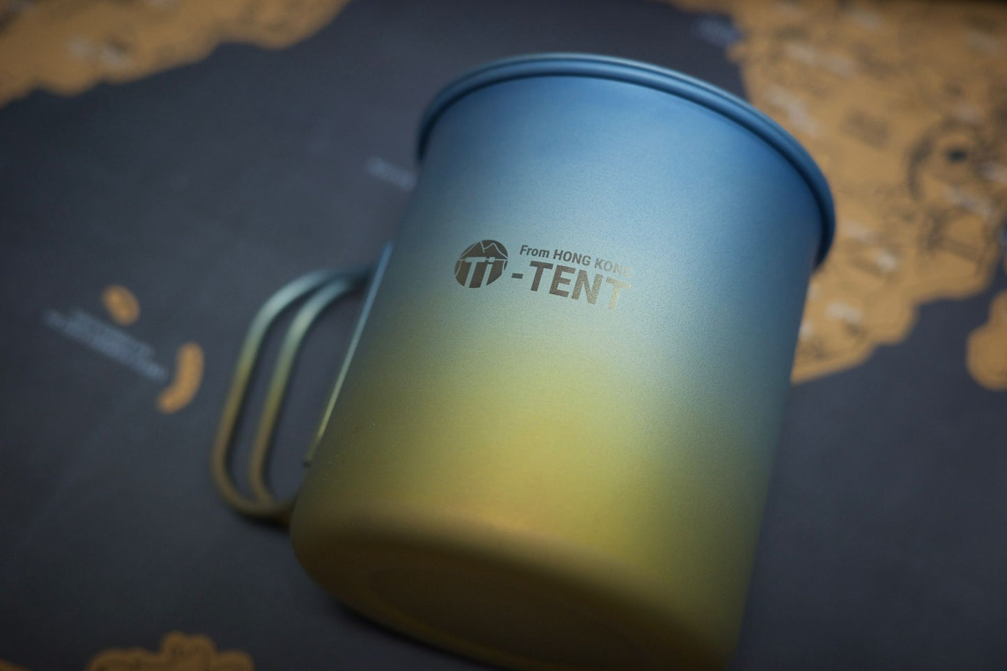 Ti TENT Anodized Titanium Single Mug 420ml - Sunshine