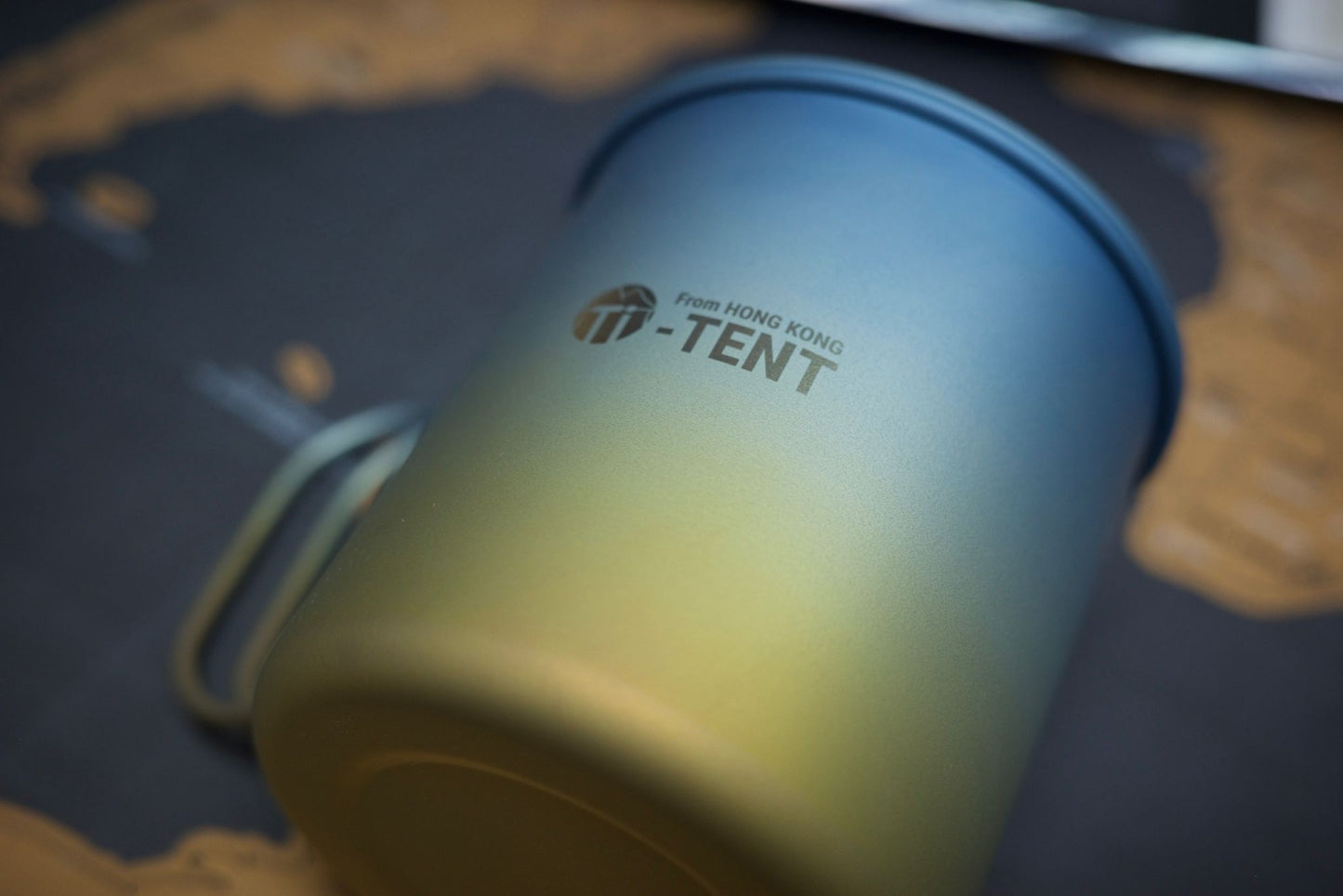 Ti TENT Anodized Titanium Single Mug 420ml - Sunshine