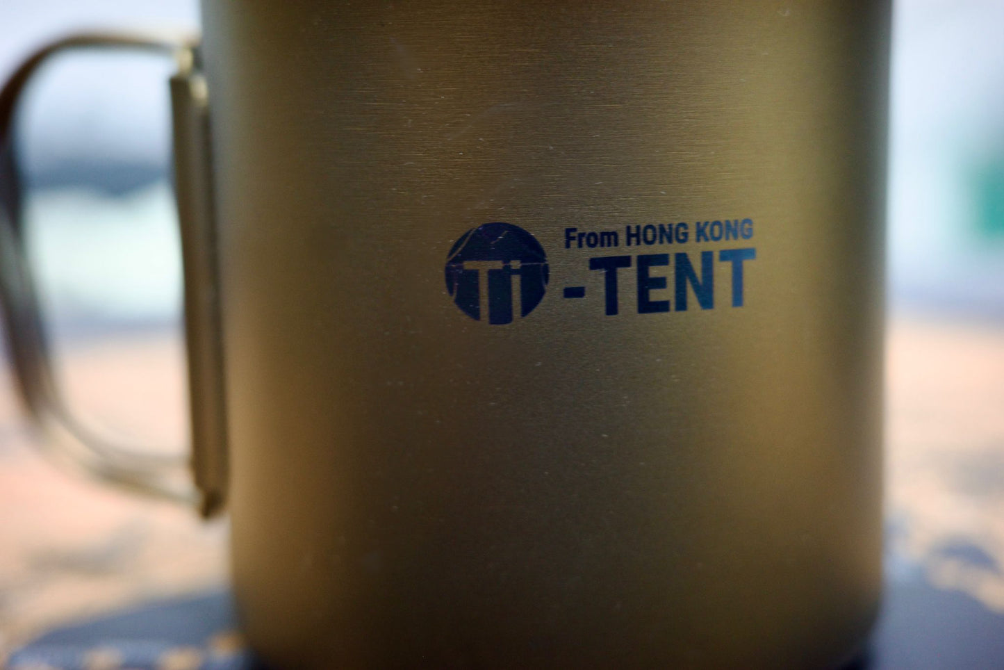 Ti TENT Anodized Titanium Single Mug 420ml - Brown