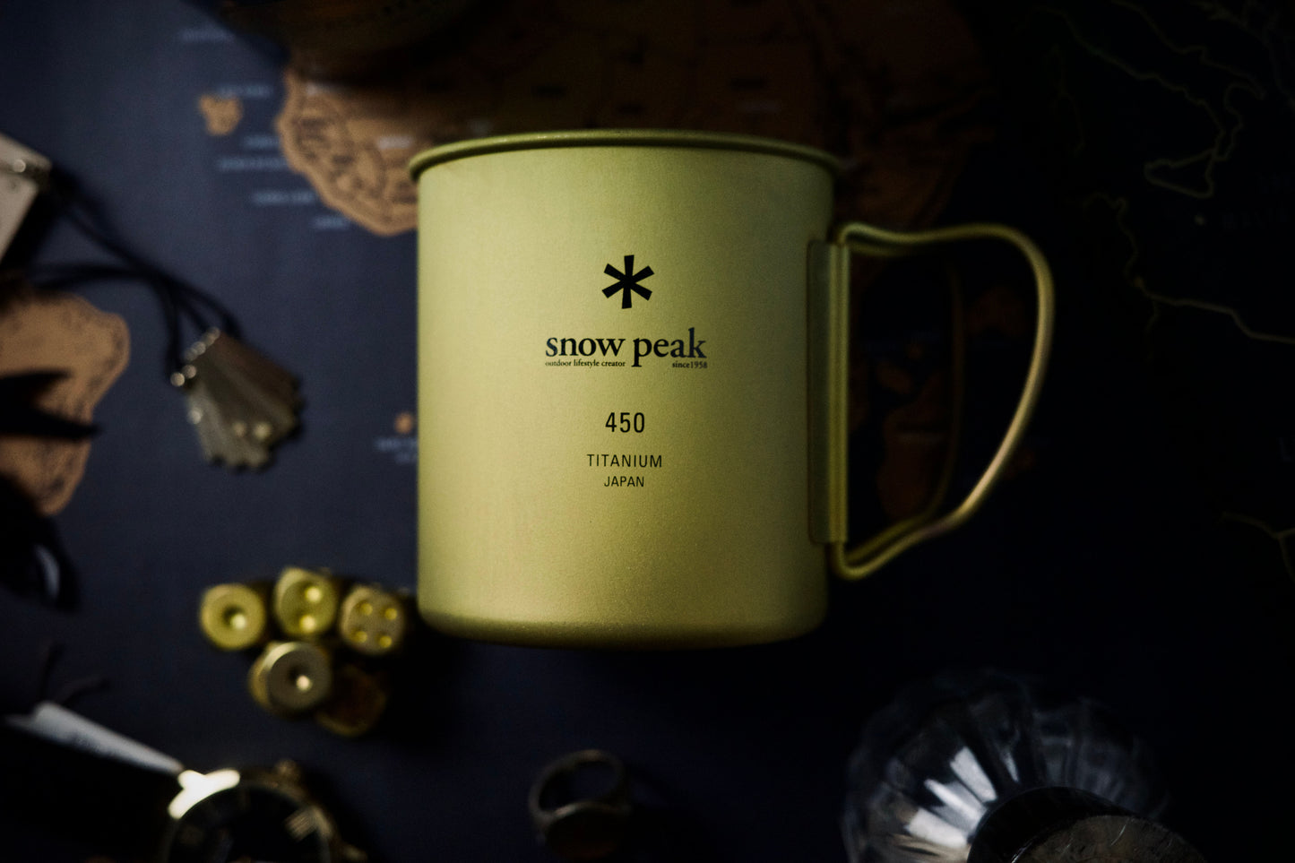 Anodized Titanium Single Mug 450 (MG-143)- Yellow